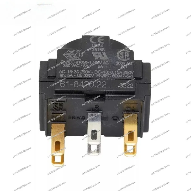61-8420.12 Snap-Action Contact Module, 5A 250VAC/DC, 2 Normally Open, Insert Terminal, Brand New Switch Core