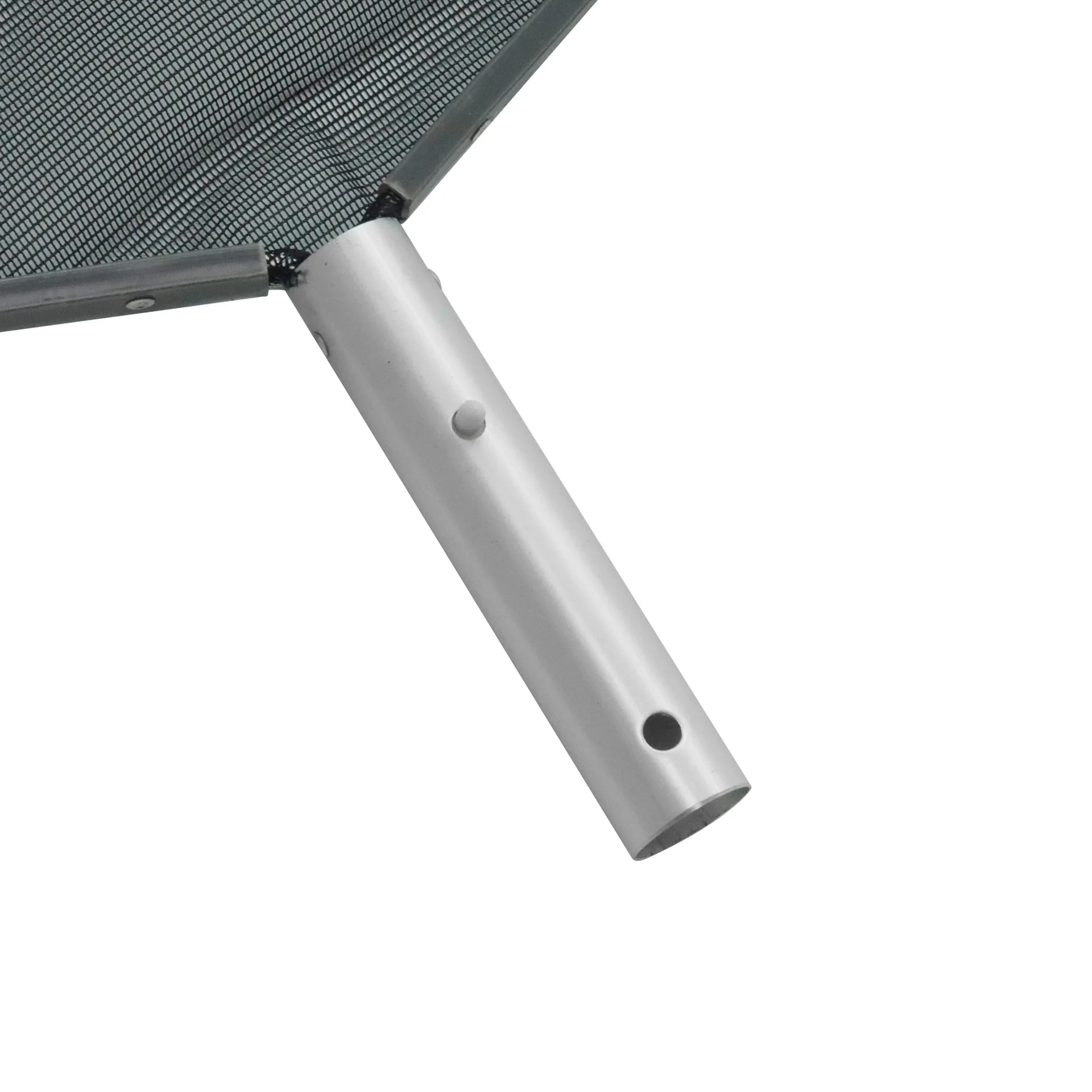 Heavy Duty Aluminum Frame Pool Leaf Skimmer Net with Silver Handle for Swimming Pool Fish Pond Cleaning