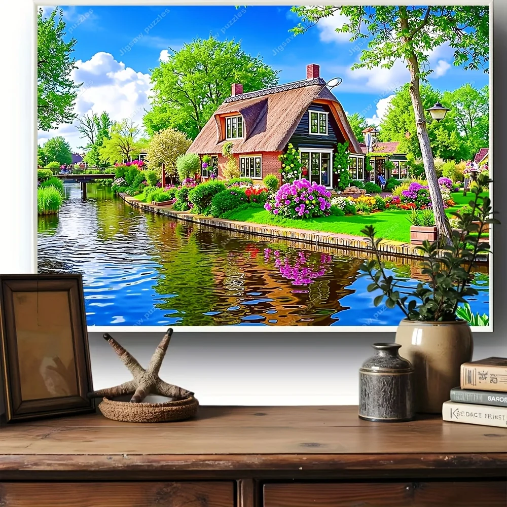 2000/1500/1000/500pcs Wooden Jigsaw Puzzles for Adults - Mixed Color Home Office Decor, Birthday Holiday Gift for Christmas Mo image 5