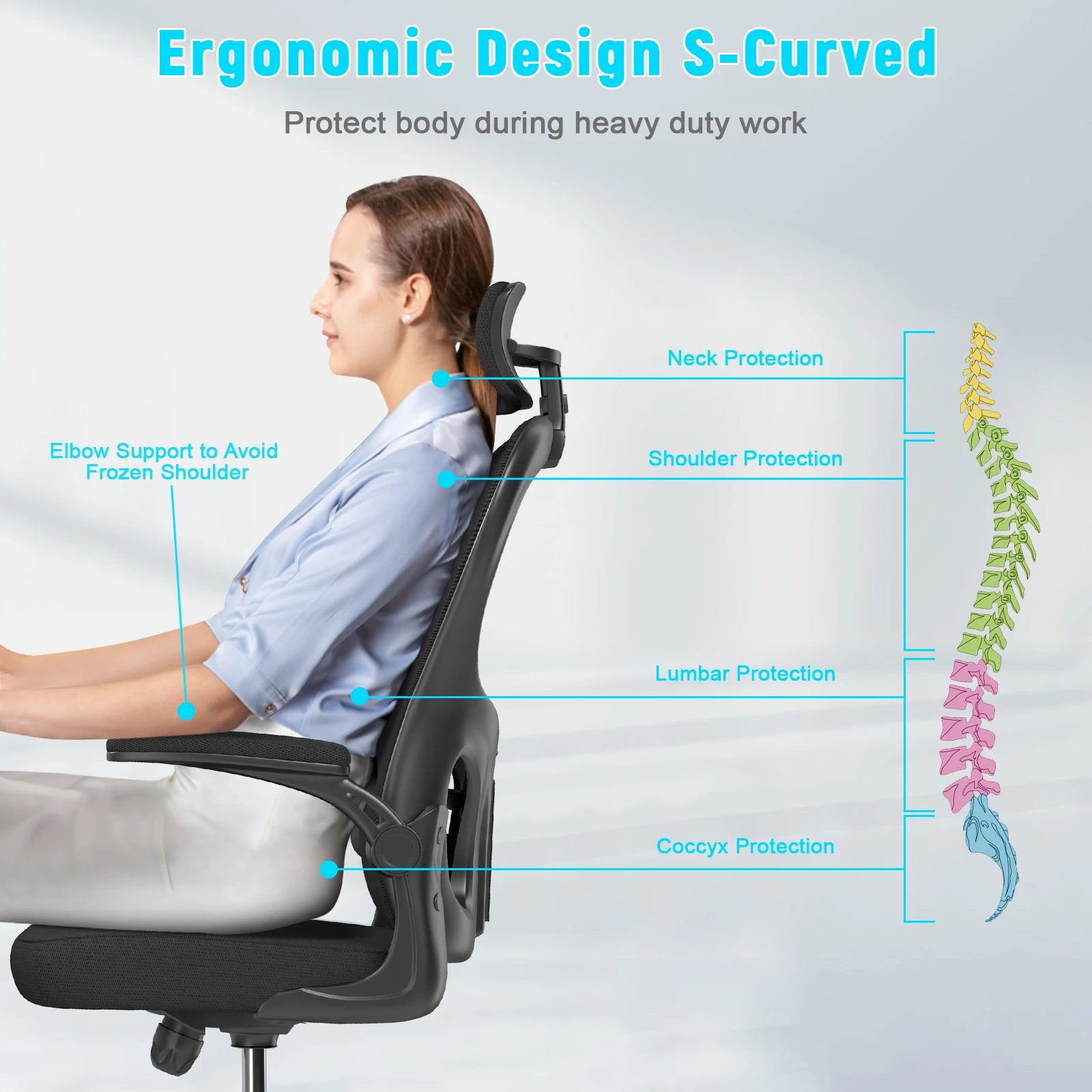 Naspaluro Computer Chair Home Office Chair Reclining Lift Swivel Chair Dormitory Student Gaming Game Seat Backrest Ergonomic