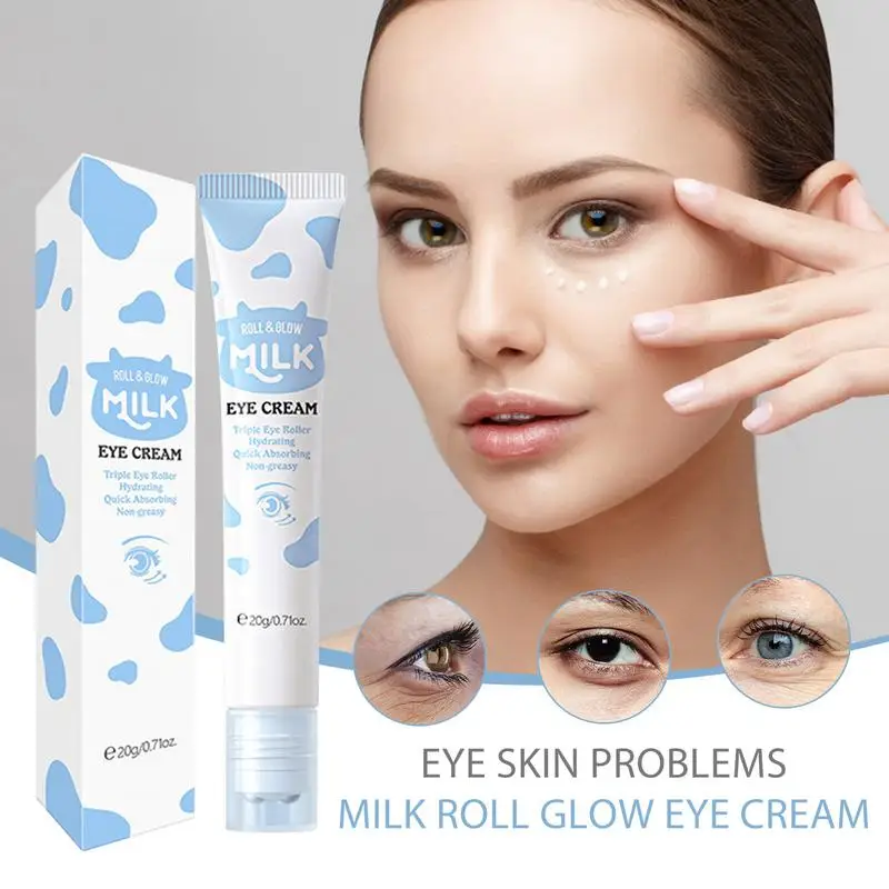 Rodillo de Crema para Ojos, removedor de bolsas para ojeras, antiarrugas, antihinchazón, reduce las líneas finas, hidrata los ojos, cuidado de la piel