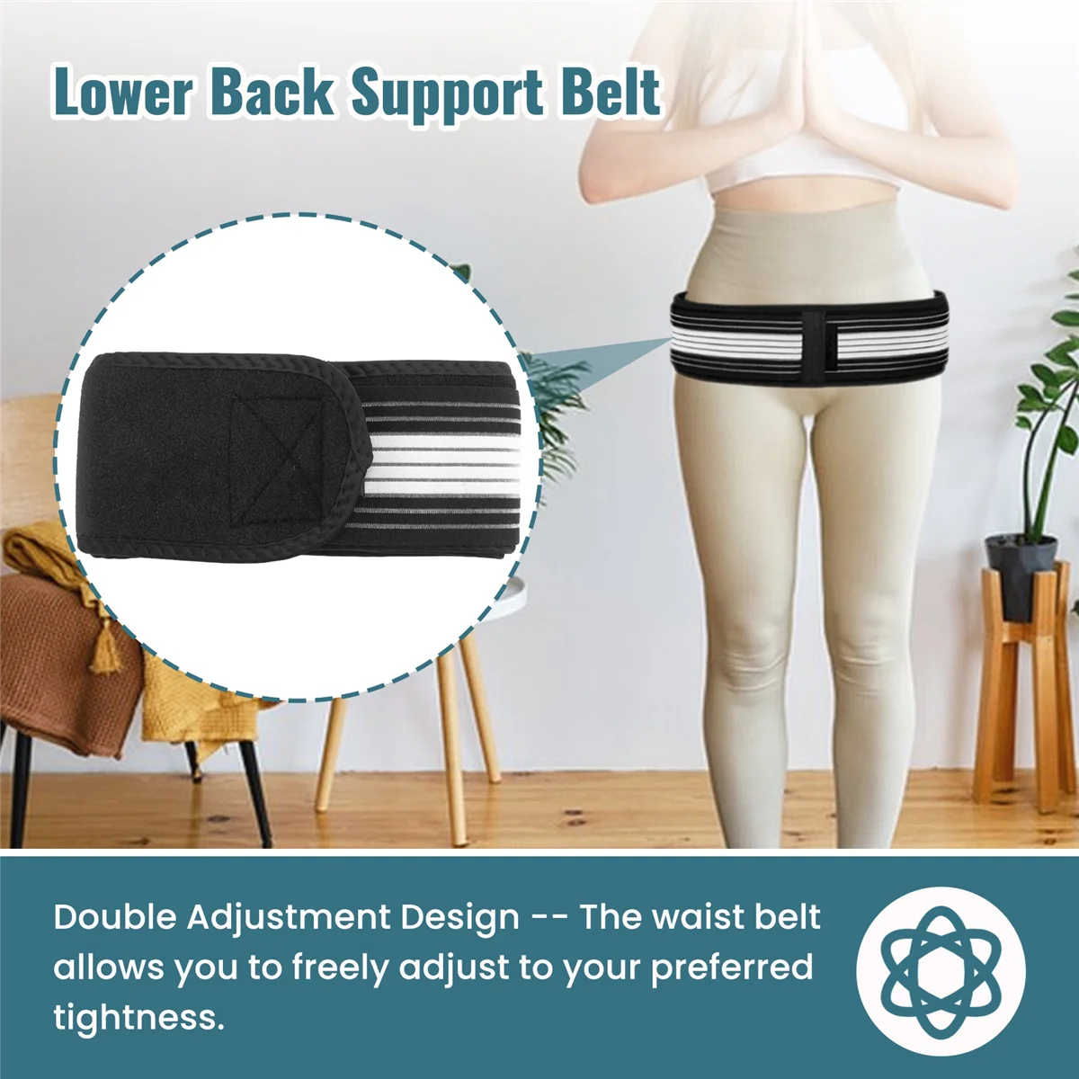 A08I Waist Support Brace Belt Dainely Belt Healthy Belt Eliminate Back Hurt the Healthy Way Breathable Lower Back Support