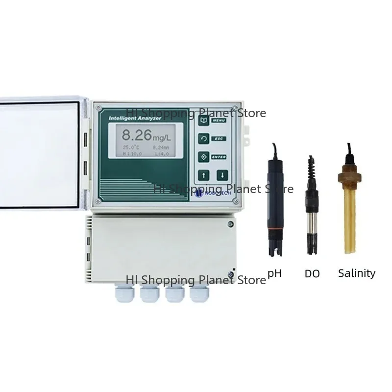 NO-BO pH DO Salinity me-nter Multi-Parameter Water Qu-ality Detector NBDT-1800  P-H DO Salinity Water qua-lity ana-lyzer