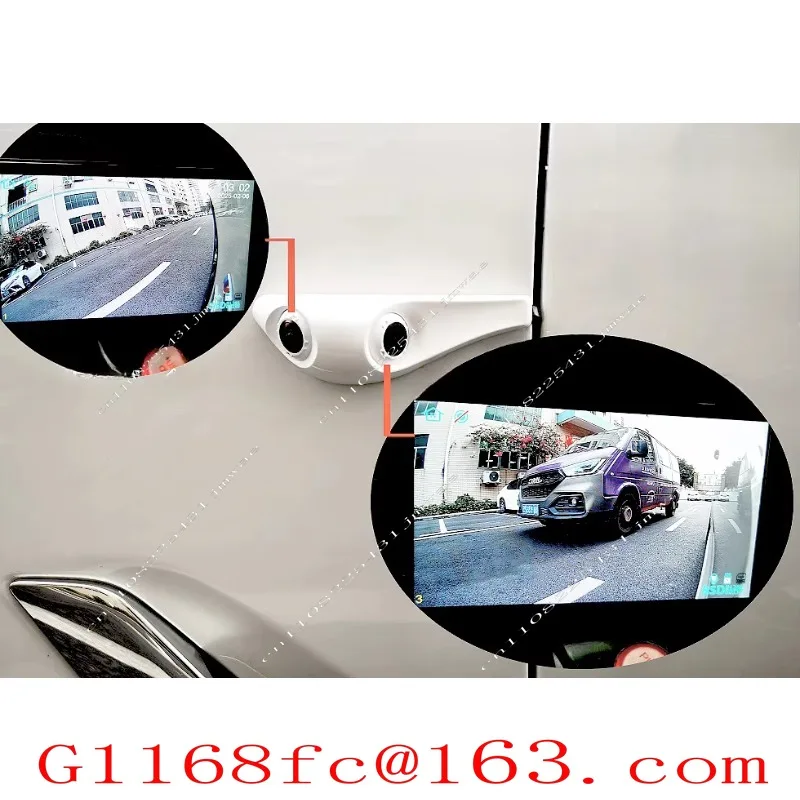 2 in 1 Vehicle Car Blind Spot Door Side View Camera 1080P No Drilling with Sticker