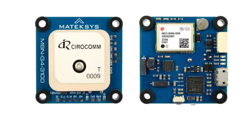 MATEK Mateksys AP_Periph DroneCAN GNSS M9N-G4-3100 Module for Drone CAN Bus GPS Navigation System
