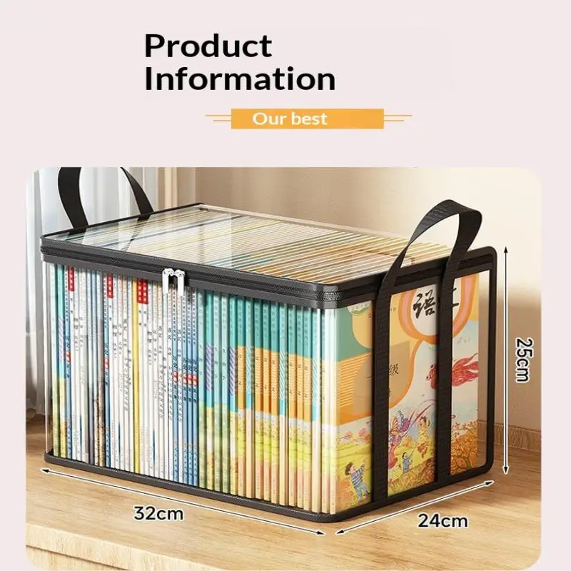 1Pc Clear PVC Storage Box | Flip-Top Lid & View Window | Multi-Use Organizer For Toys, Crafts & Supplies Durable Gift Container.