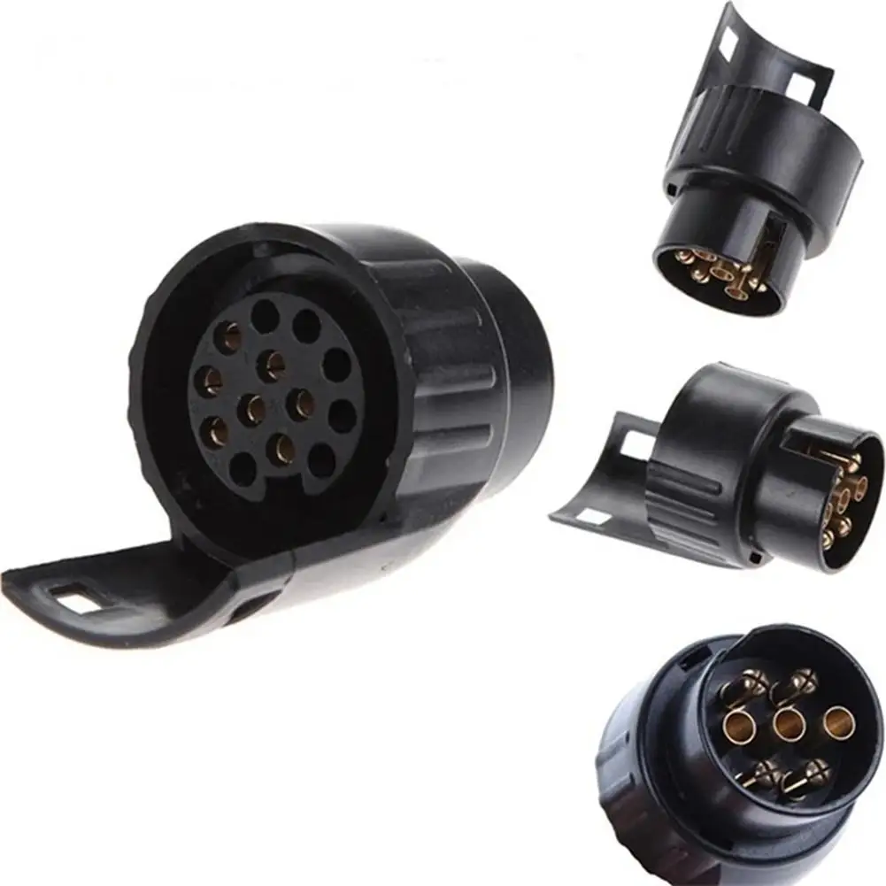 

13 To 7 Pin Plug Adapter Trailer Connector 12V Towbar Towing Durable Waterproof Plugs Socket Adapter For RV Camper Car Acce P3I9