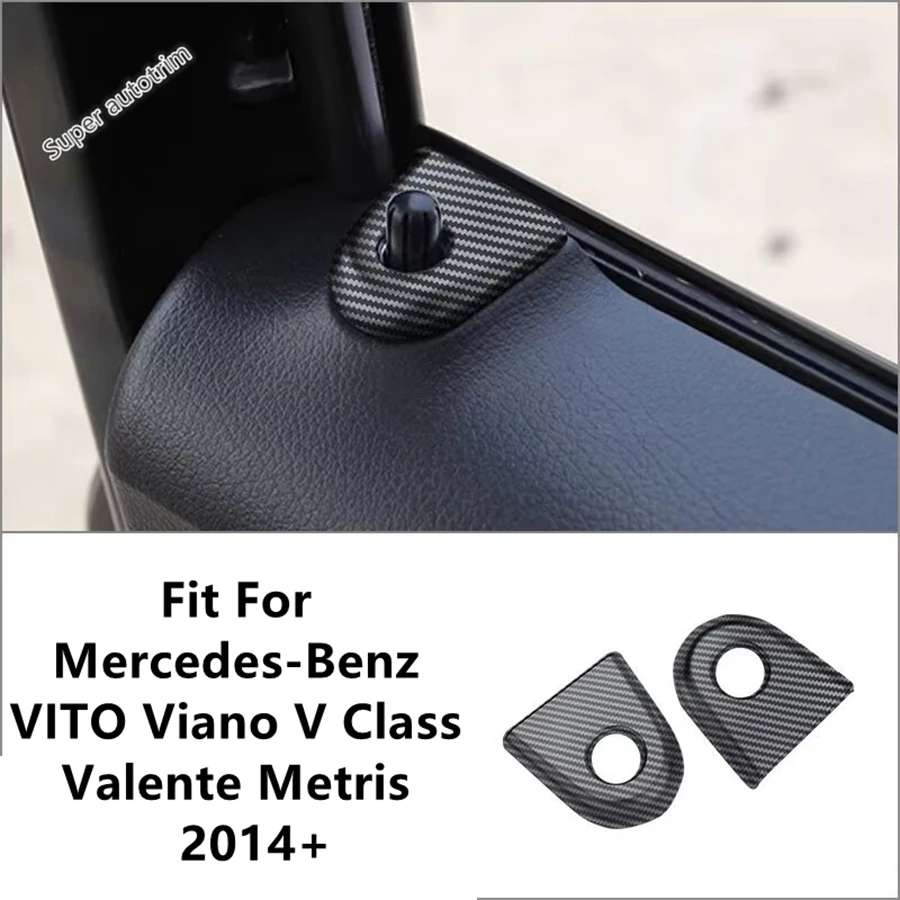 

Car Door Lock Bolt Pin Cap Decor Cover Trim Interior Accessories For Mercedes-Benz VITO Viano V Class Valente Metris 2014 - 2024