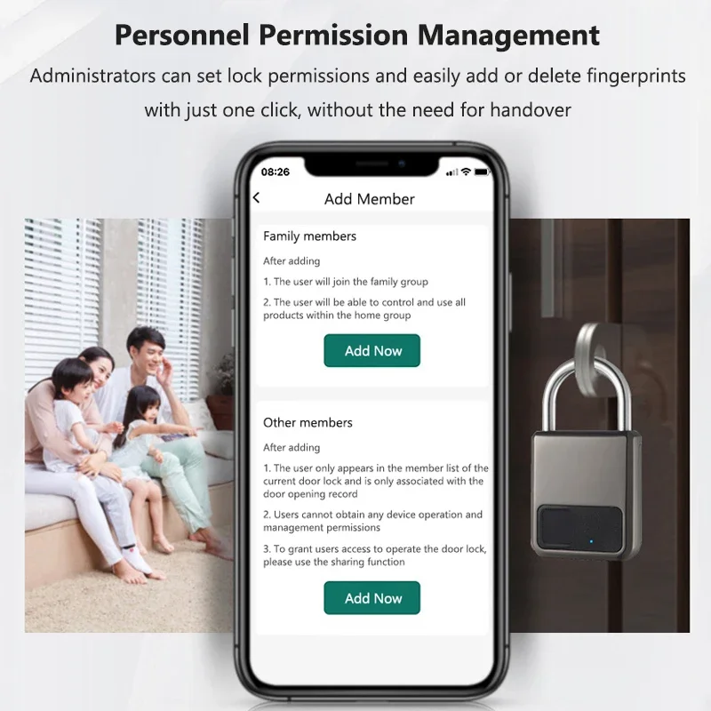 Keyless USB Charging Door Lock Fingerprint Smart Padlock Quickly Unlock Zinc Alloy Metal Self-imaging Chip Fingerprints Lock