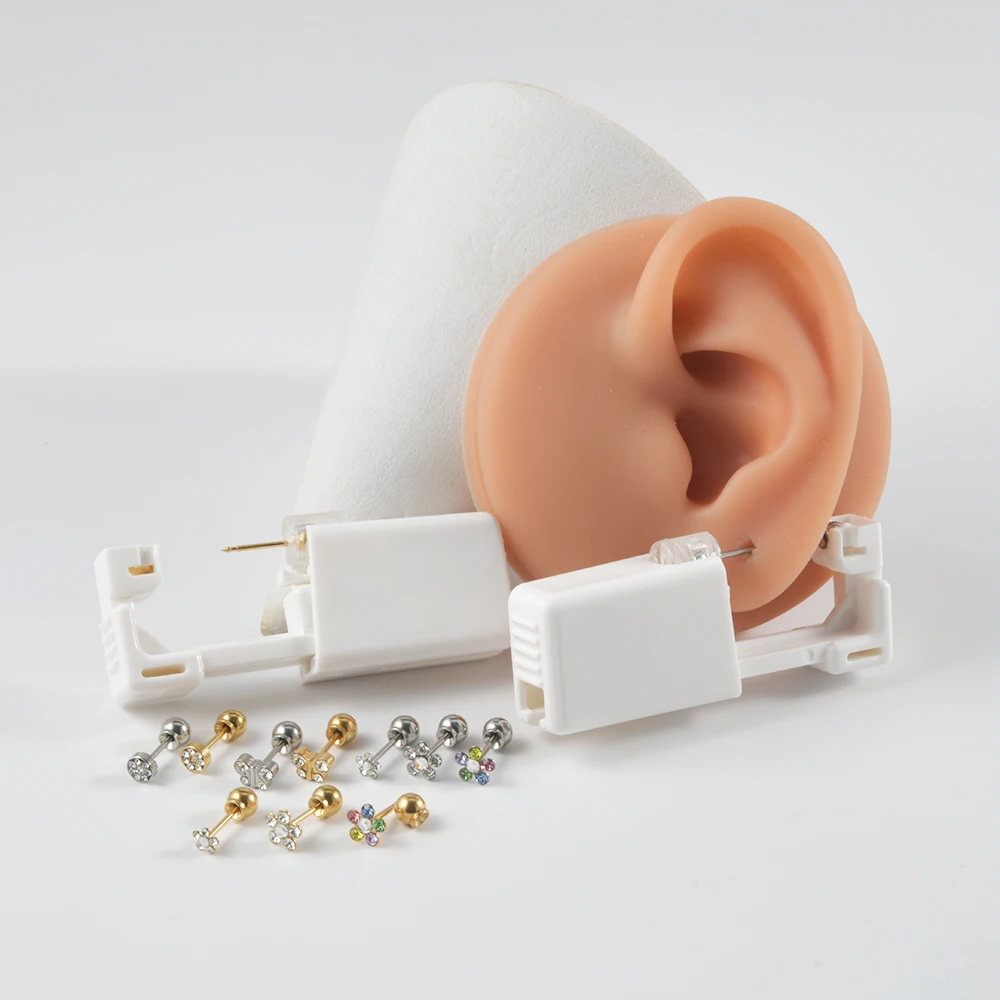 1PC Disposable Sterile Ear Piercing Unit Ear Cartilage Tragus Helix Piercing Gun More Safety Piercer Tool For Piercing