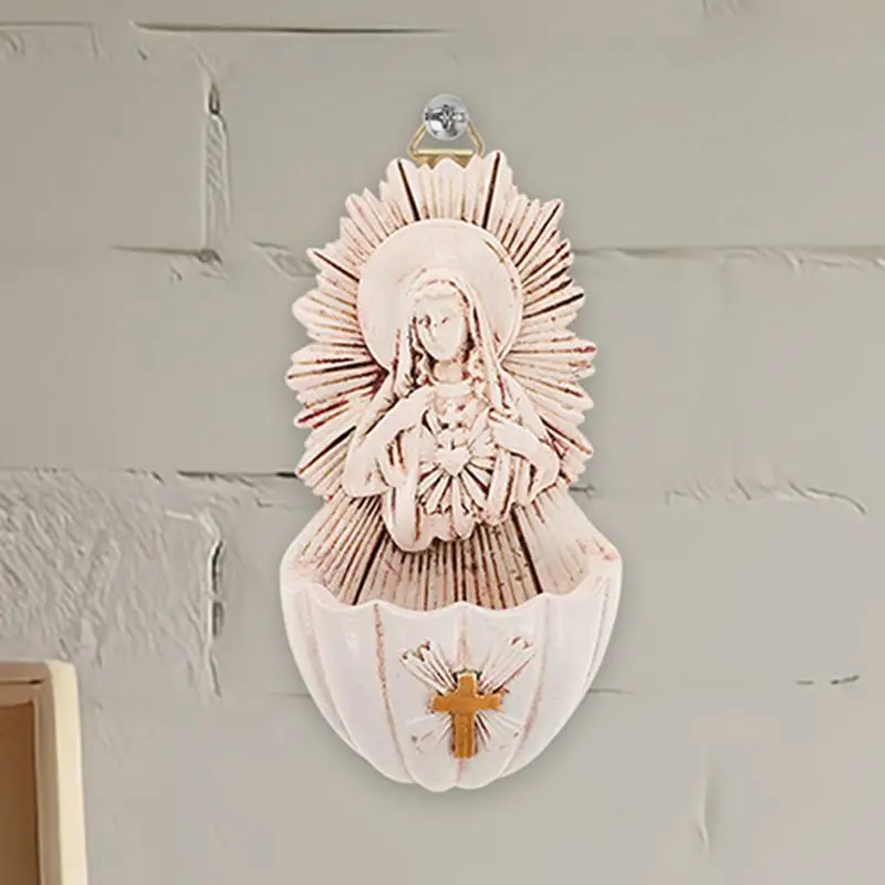 

Красивый 2 шт. шрифт Святой Воды Католический Настенный Декор Смола Шрифт Святой Воды Святой Декор Внутренний Настенный Декор Входной Орнамент Новый