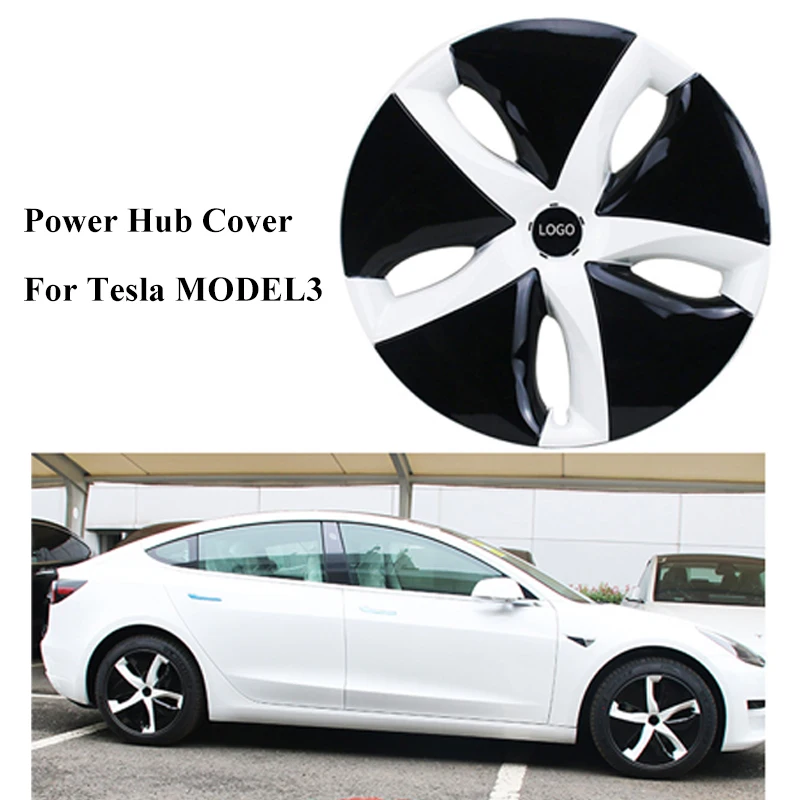 Wheel Hub Cap For Tesla Model 3 2017-2023 Wheel Cover Enjoliveur 18 Inch ABS Hubcap 1 Pcs Para Vehiculos Model3 2023 Accessories