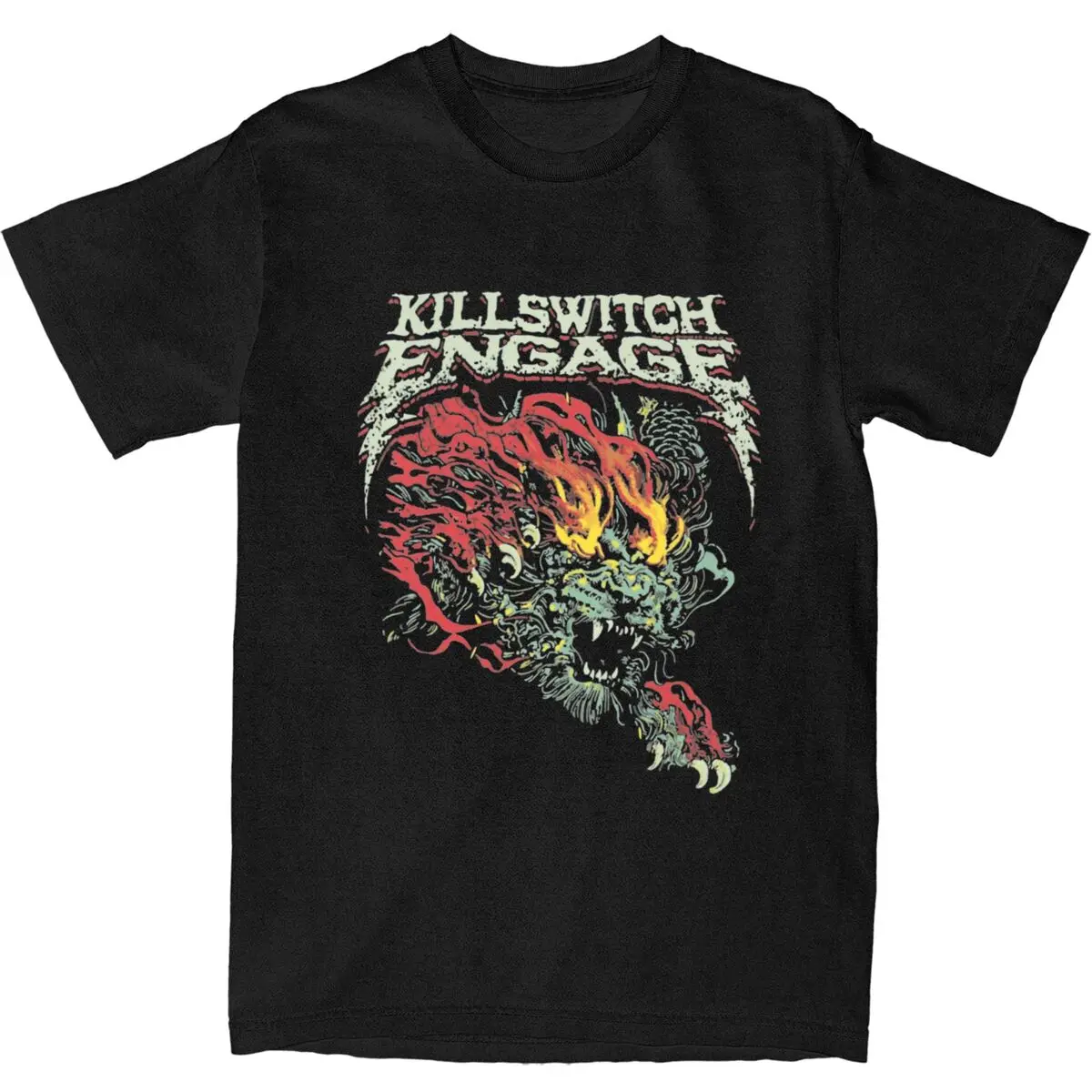 

Haikyuu T-Shirt Killswitchs Engages Cotton T Shirts Rock Music Band Tee Shirt for Couple Summer Y2K Funny Short Sleeve Top Tees