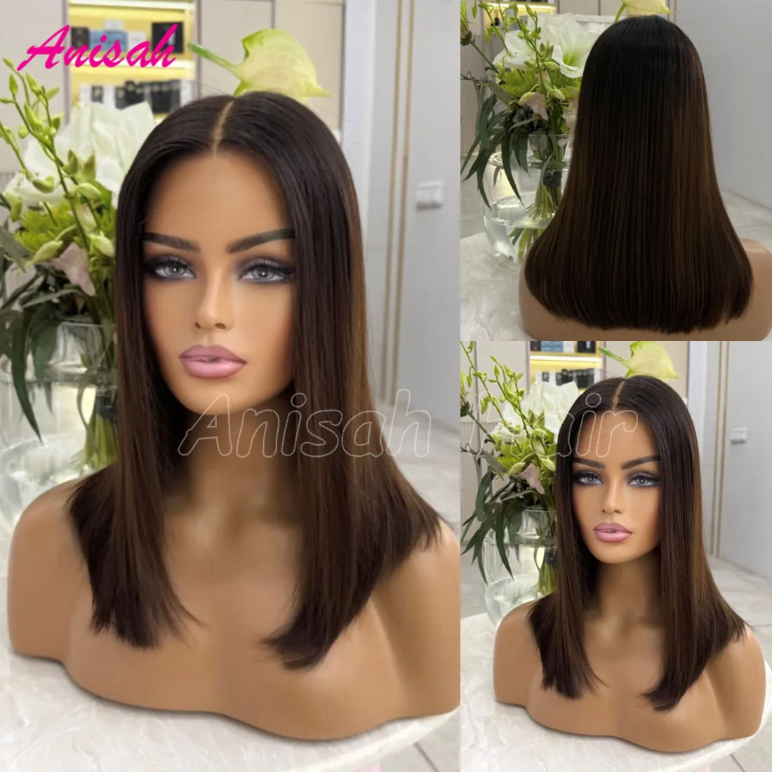 

Straight Human Hair Wigs for Women Raw HD Transparent Lace Frontal 100% Human Hair Wigs Glueless Lace Front Pre Plucked Wig