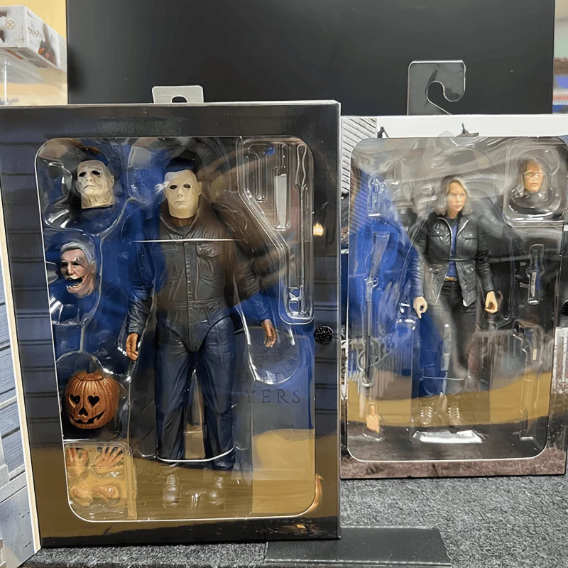 

Совершенно новая официальная первая версия Neca Хэллоуин Майкл Майерс и Старший Лори 7-дюймовая позаная фигурка модель подарок