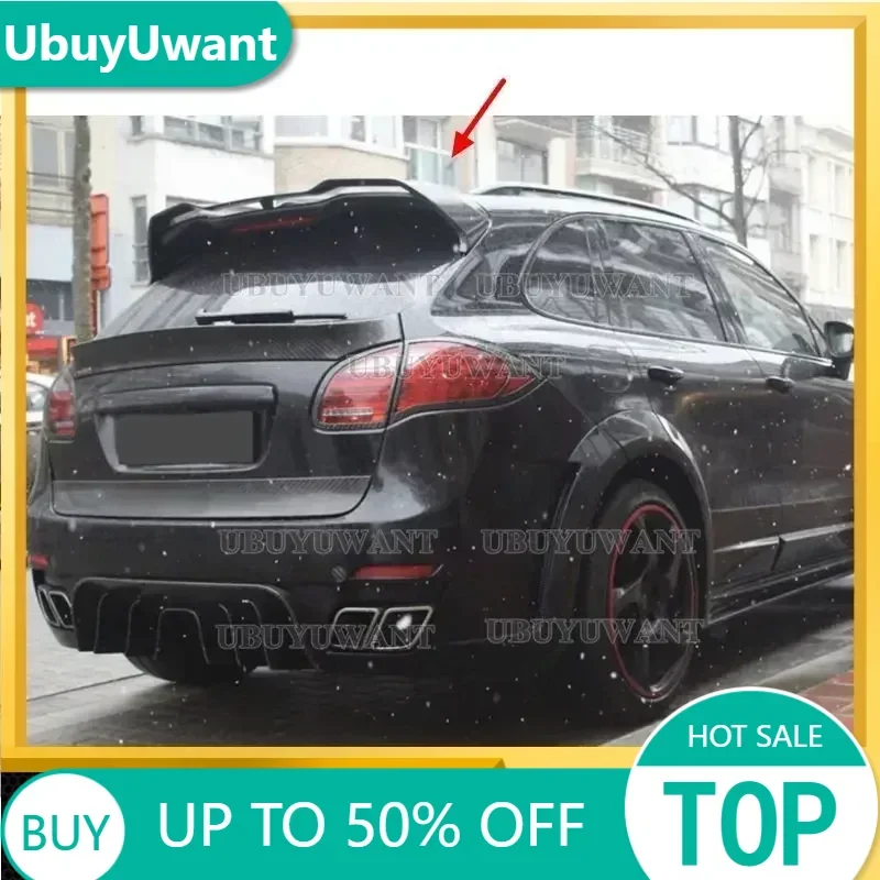 

High Quality Carbon Fiber Rear Trunk Roof Spoiler Wing Fits For Porsche Cayenne 958 2011 2012 2013 2014