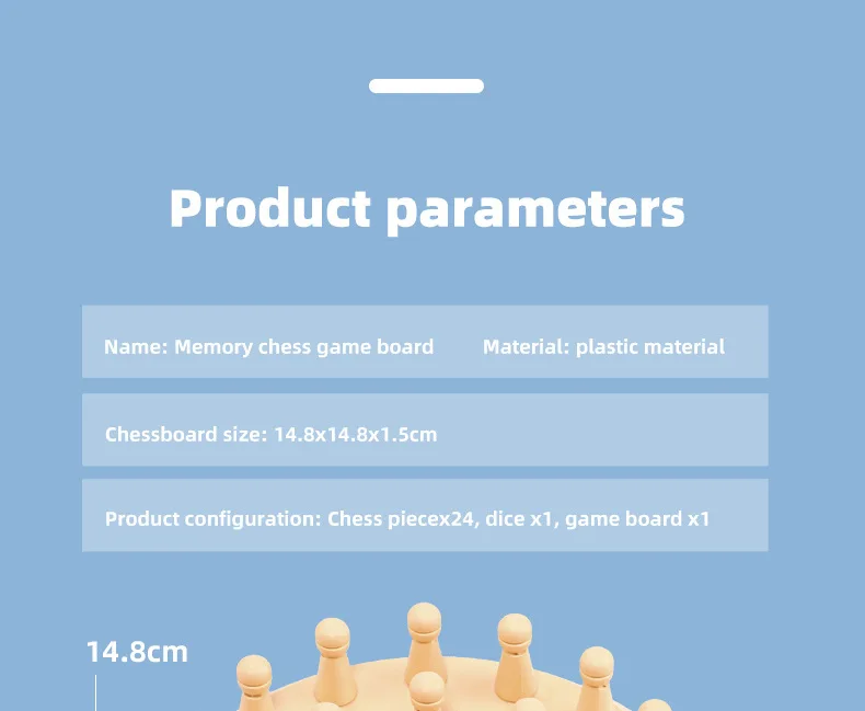 Imitation Wooden Memory Match Stick Chess Color Game Board Puzzles Montessori Educational Toy Cognitive Ability Learning Toys