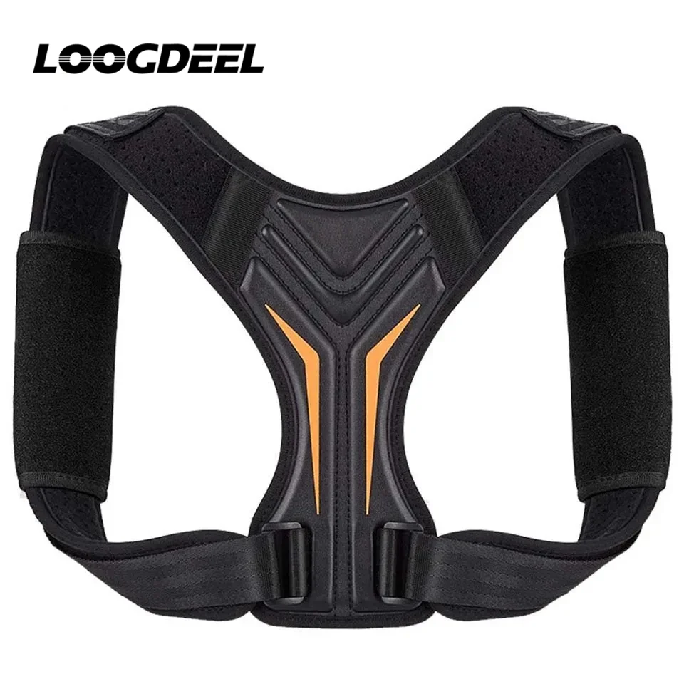 LOOGDEEL 1Pcs Adjustable Clavicle Spine Shoulder Lumbar Brace Correction Shaping Therapy Back Posture Corrector Belt Support