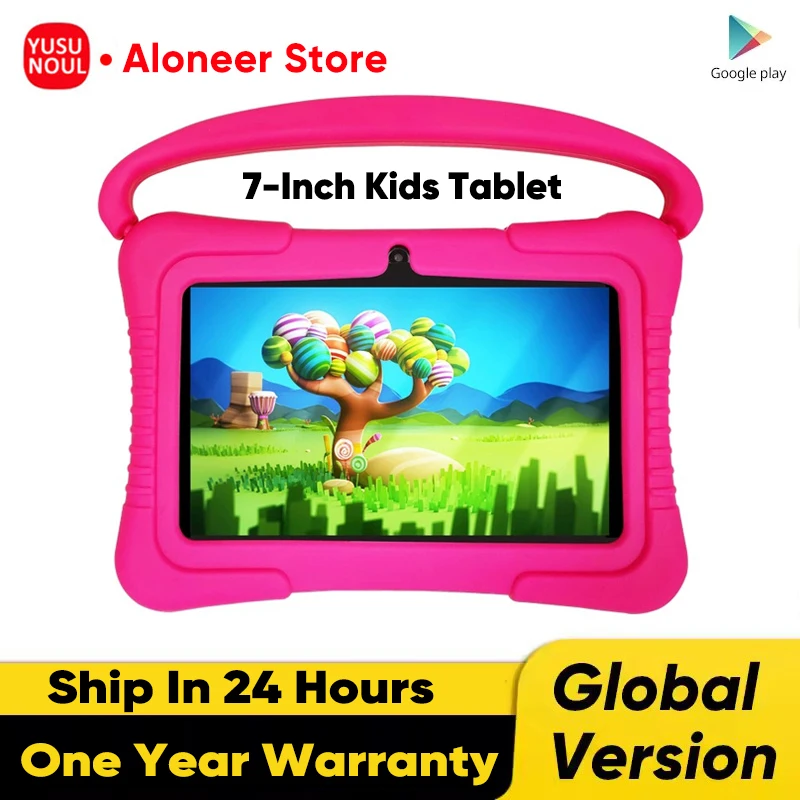 Kids Tablet 7-Inch Android Tablet Pc Educational Pad with Parental Lock Eye Protect HD Screen Tablets for Study Learning Gadgets