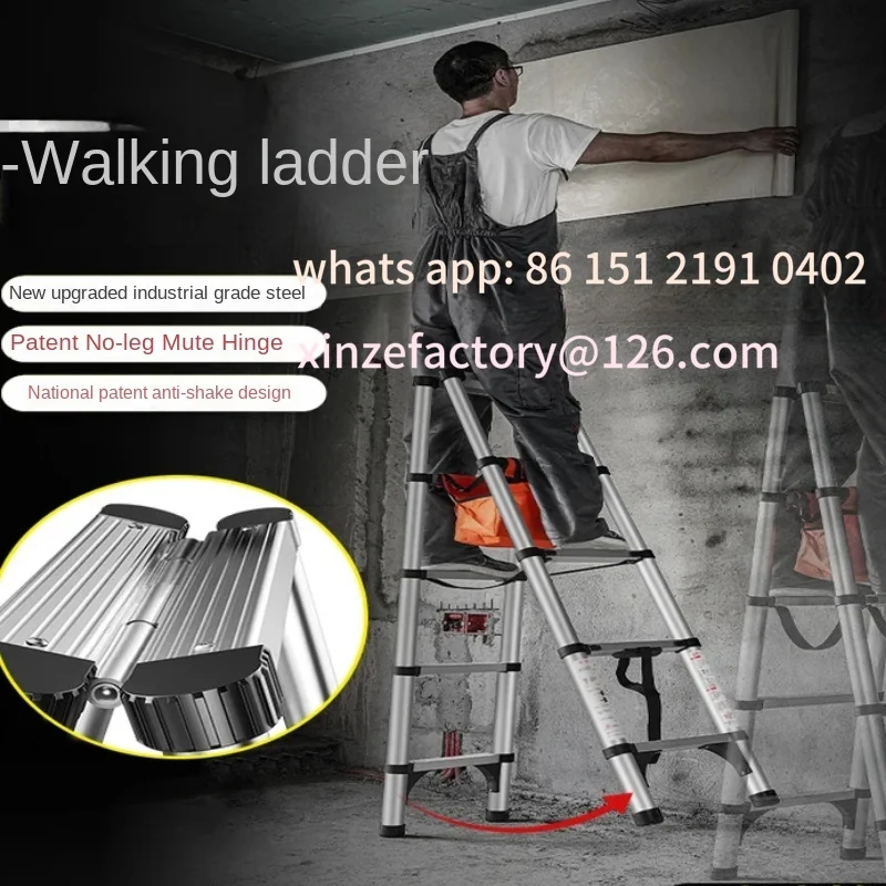 

Customizable Folding Ladder Telescopic Scaffold Steps Retractable Multi-Purpose Ladder for Household Use