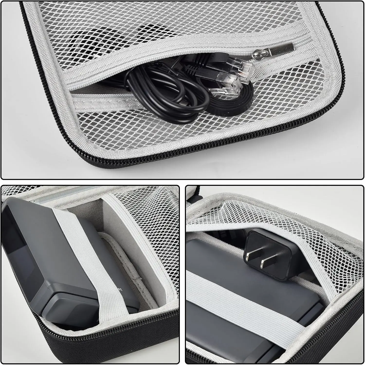 حافظة متوافقة مع GL-BE3600/SFT1200/ MT3000/ AXT1800/ MT1300/ A1300 لجهاز توجيه السفر Glinet لواي فاي الفندق (صندوق فقط)