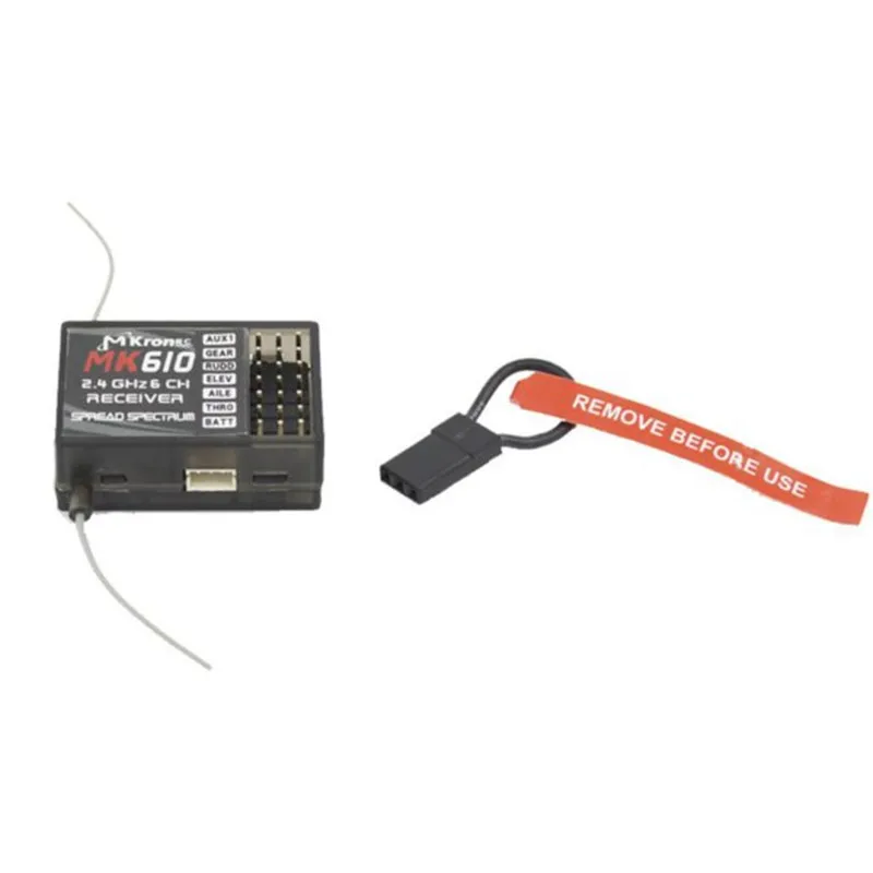 MK610 2.4G 6CH Compatible AR6100 Receiver SPEKTRUM DSM2 Transmitter for DX6i DX7 DX8 of RC Helcioters Airplane