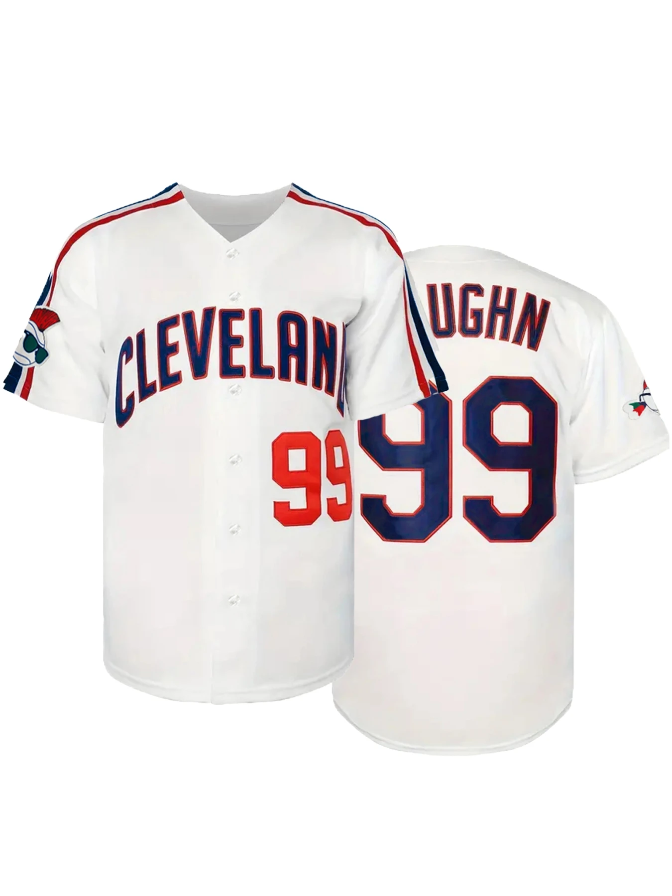 

25-26 New Men's Ricky Vaughn Movie Jersey 90sHip Hop Stitched Sports Fan BaseballJerseys Stitched