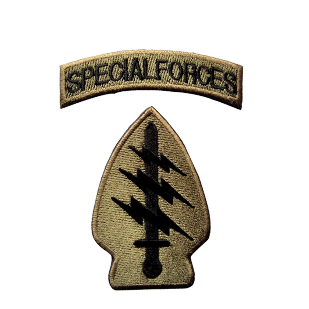 Embroidered armband Hook and Loop patch Insignia American Lightning Armband Epaulette Personality Morale Badge Military Armband