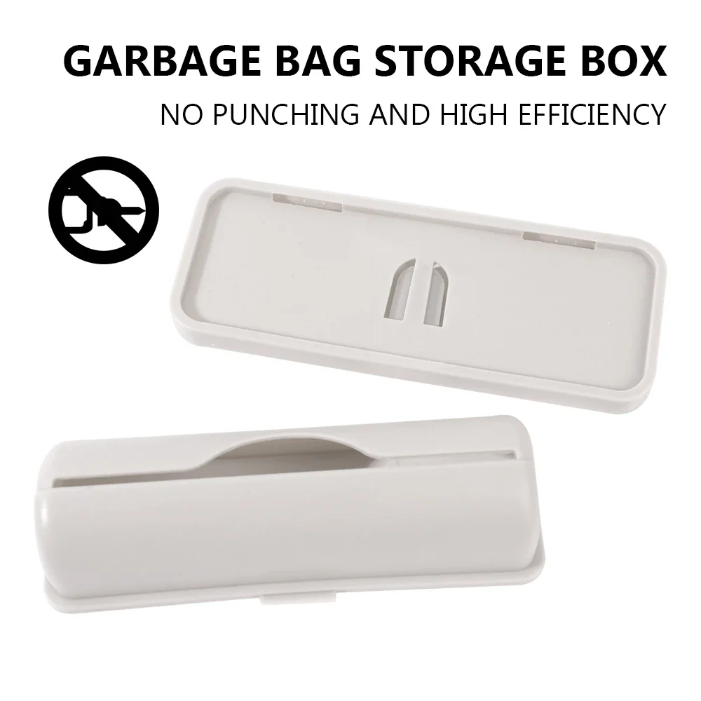 Garbage Bag Storage Box Cling Film Container Wall Mounted Trash Bags Holder Kitchen Plastic Bags Dispenser Bathroom Organization