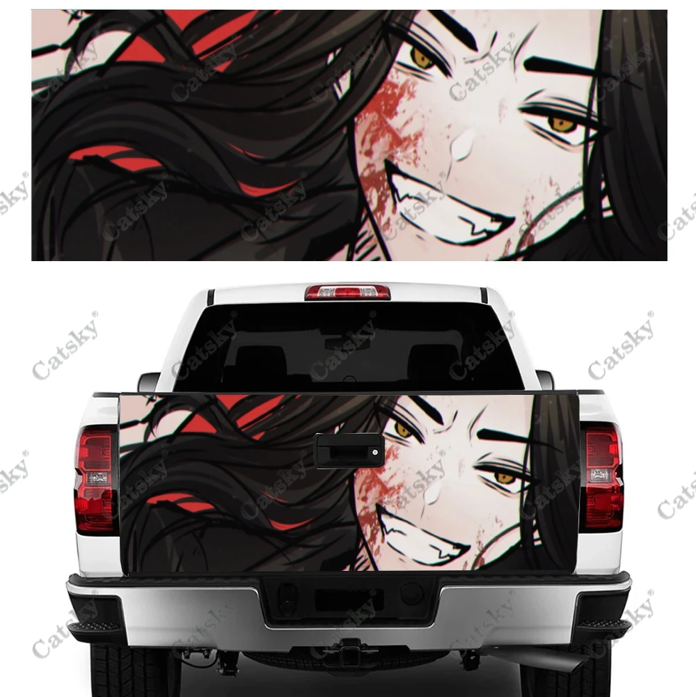 Custom Anime Okyo Revengers Car Tail Trunk Protect Vinly Wrap Sticker Decal Car Hood Decoration Sticker for SUV Off-road Pickup