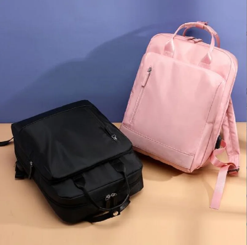 

Korean New Men Women's High Quality Nylon Backpack Large Capacity School Laptop Bag Casual Handbag Travel Double Shoulder Bags