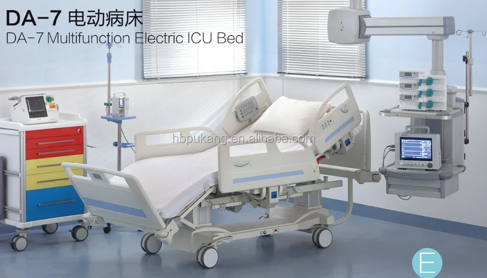 DA-7(A3) EURO Design EN60601-2-52 Multifunction electric reclining bariatric bed hospital  with Cardiac Chair Position