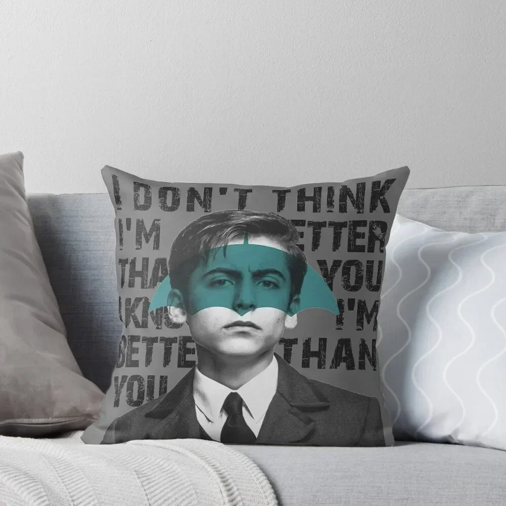 

Umbrella Academy - I don't think I'm better than you, I know I'm better than you Throw Pillow Sofa Cushions Covers pillow