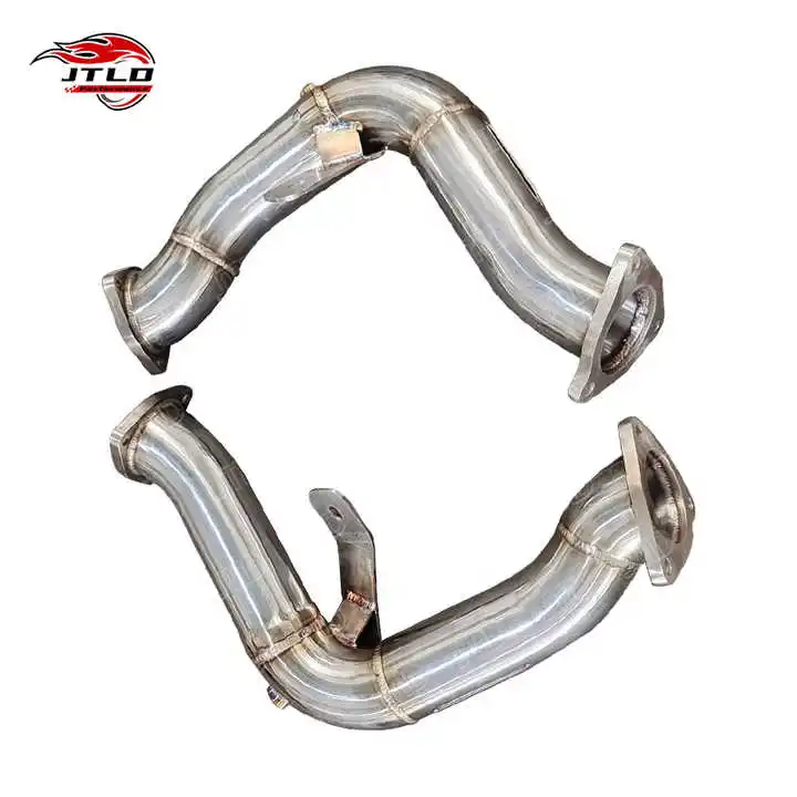 Picture 5: JTLD Performance Exhaust DownPipe For Audi S4 S5 B8 B8.5 3.0L V6 2009-2017 Front Race Pipes Test Pipes Exhaust System
