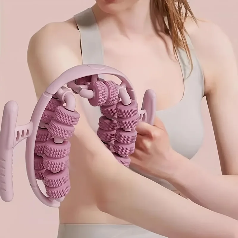 

28-колесный кольцевой массажер для ног с шестиосевыми плавающими двухслойными массажными колесами для боли в мышцах и глубокой релаксации