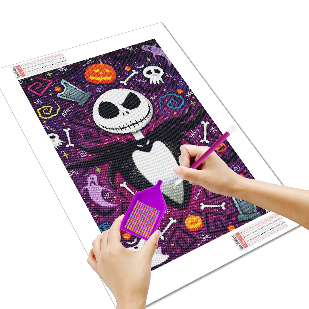 Disney Diamond Painting The Nightmare Before Christmas Skeleton Jack Diamond Mosaic Halloween Decoration