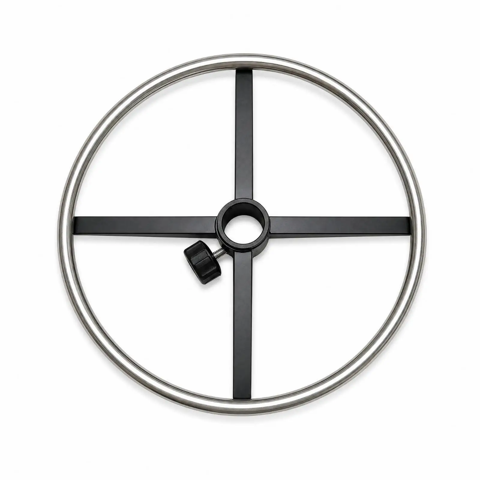 Circular Chair Footrest for Office Chairs Steel Plate Foot Rest Loop with Tightening Knob for Bar Stools Swivel Seats