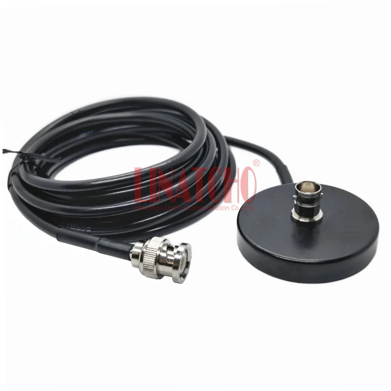 

3 Meters RG58U BNC male Cable Top BNC Female Socket Connector Antenna 55MM Magnetic Base Bracket