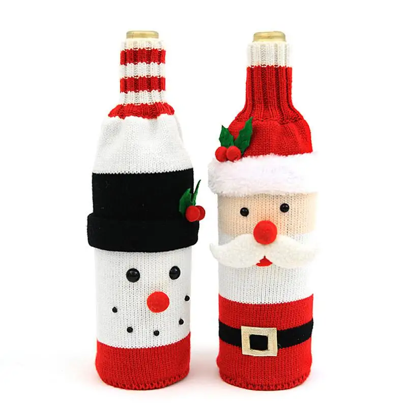 Red Wine Bottle Case 10*8*1cm Lightweight And Portable Creating A Festive Atmosphere Stylish And Trendy Cute And Vivid Christmas