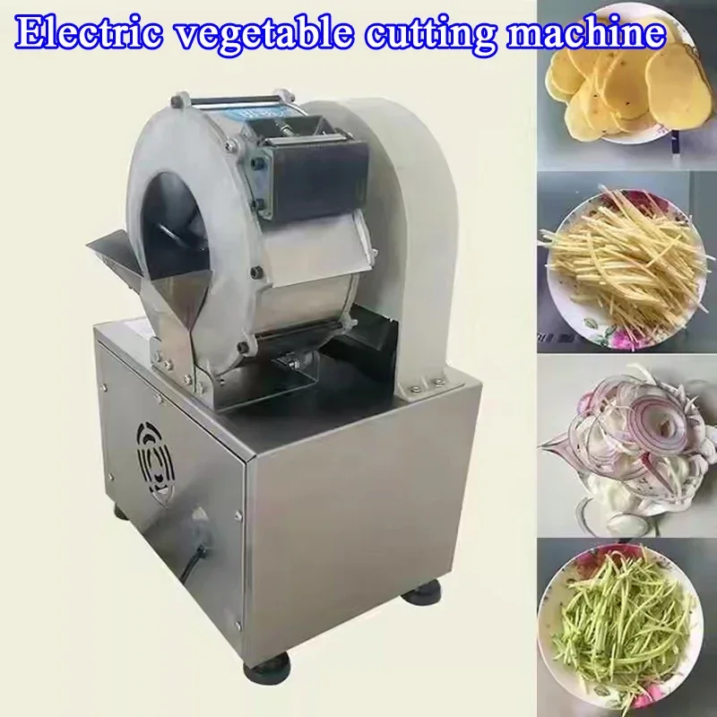 Multi-function Vegetable Cutting Machine Commercial Electric Potato Slicer Shredder Onion Garlic Ginger Cutter Machine