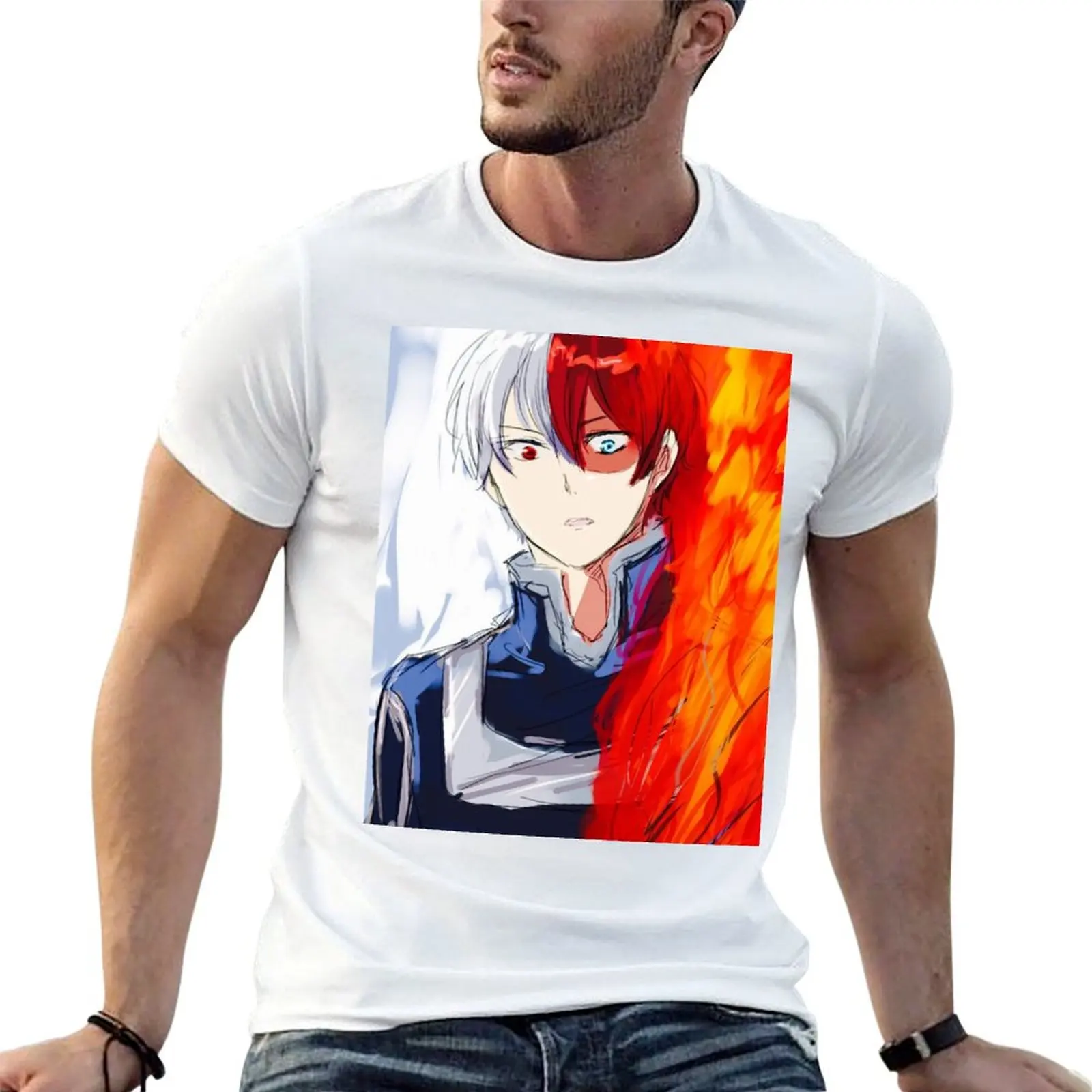 

My Hero Academy - Todoroki T-Shirt t shirts for man graphic tees funny t shirts man T-Shirt