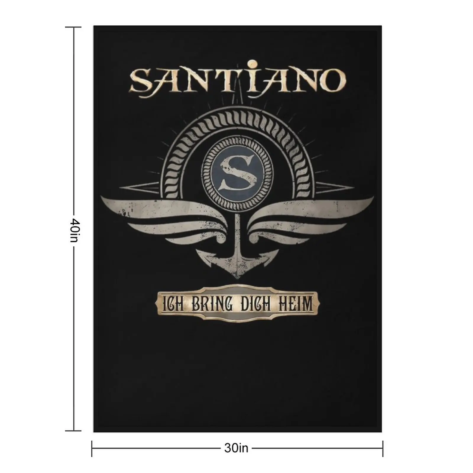 Santiano Throw Blanket Decorative Throw Bed linens Polar Hair Blankets