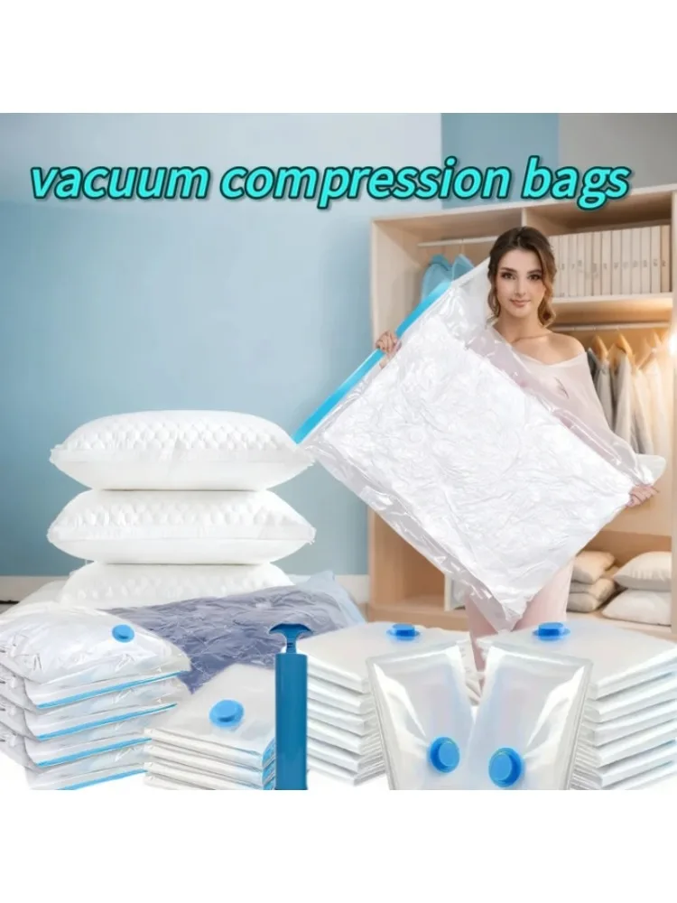 Verdikte vacuümcompressiezak Transparante quiltvacuümzak Opbergtas Huishoudelijke kleding Opbergtas en sorteertas - afbeelding 2