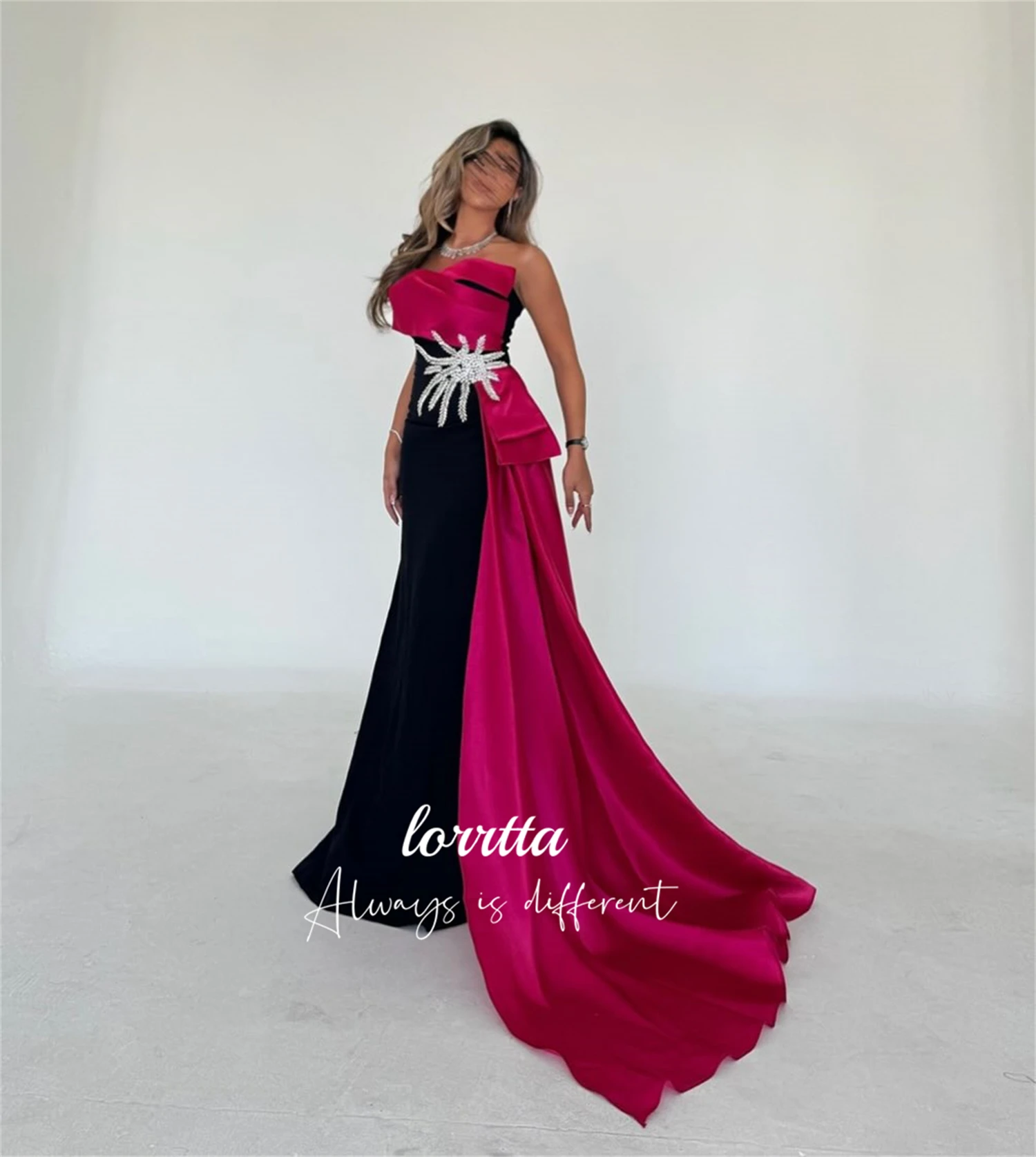 

Lorrtta Customized Fishtail Cut Elegant Long Dress Evening Dresses Women Elegant Party Dresses Woman Grace Robes فساتين سهرة