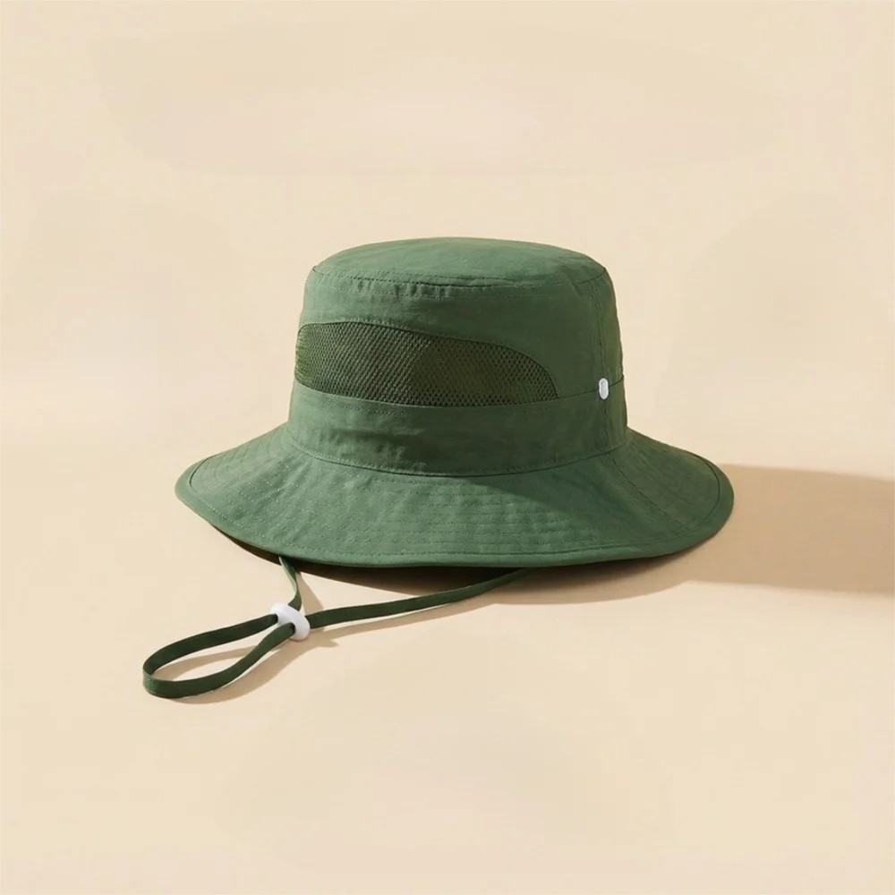 

Fashion Breathable Sun Hat Big Brim Thin Sunshade Cap UV-Protective Bucket Hat Summer Kids Hats & Caps