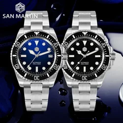 San Martin 2024 New Men Diving Watch NH35 Luxury Automatic Mechanical Wristwatch Sapphire Waterproof 300m Fly Adjustable Clasp