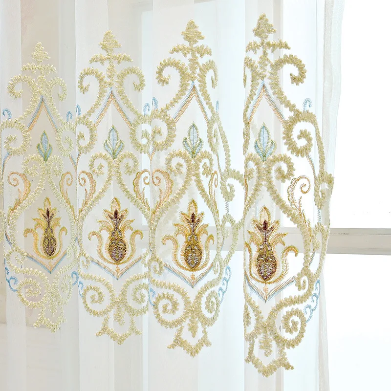 

New Curtains for Living Dining Room Bedroom European-style Simple Modern High-end Light Luxury Window Curtain Room Decor