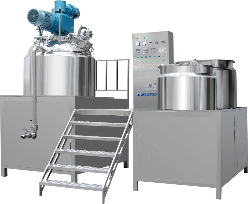 Fixed 500L Mixer Machines Cosmetics Reactors Cosmetic Lotion Cream Blender Homogenizer