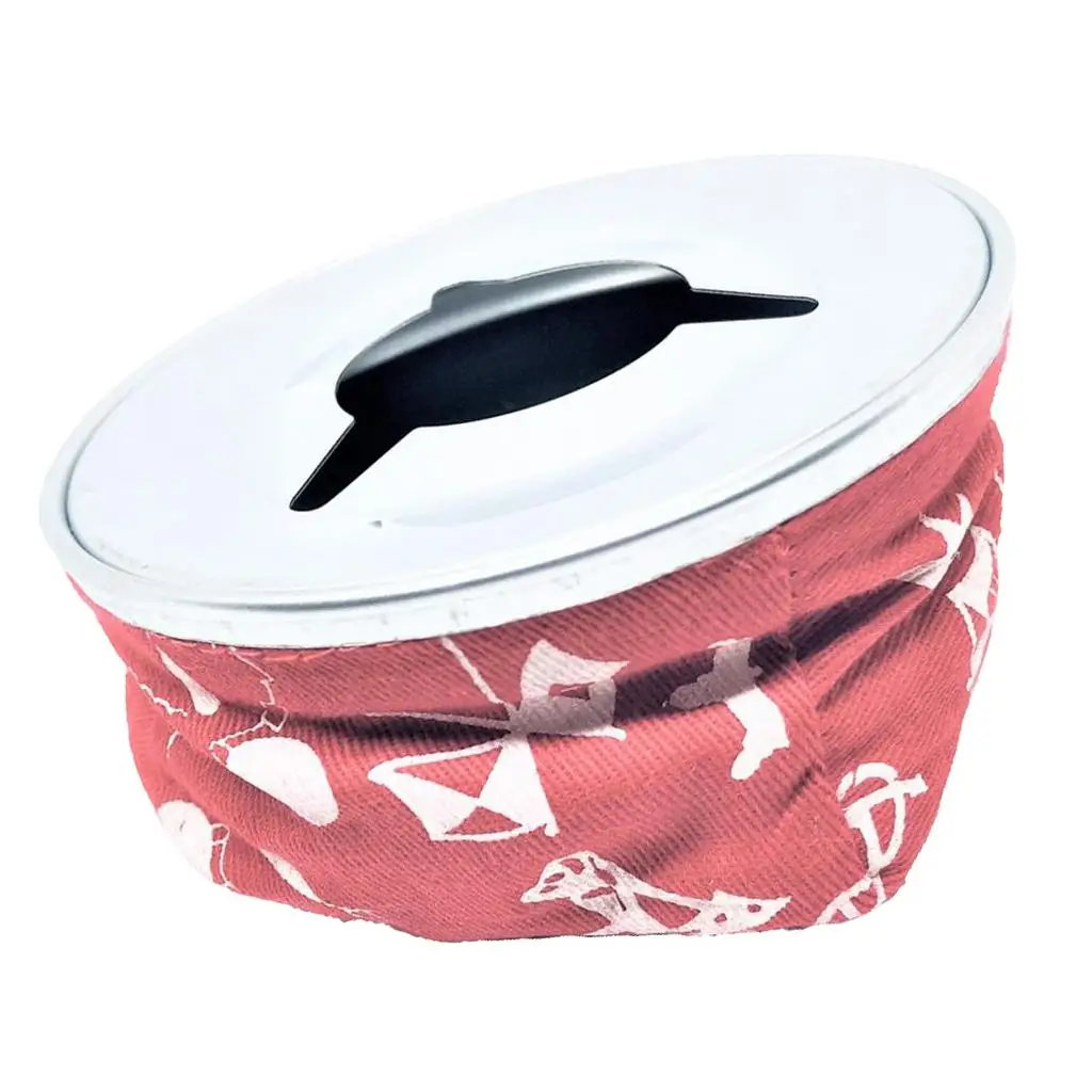 

Artistic Windproof Boat RV Pouch Ashtray Stainless Steel Cloth Bag Cigarette Holder for Marine Accessories