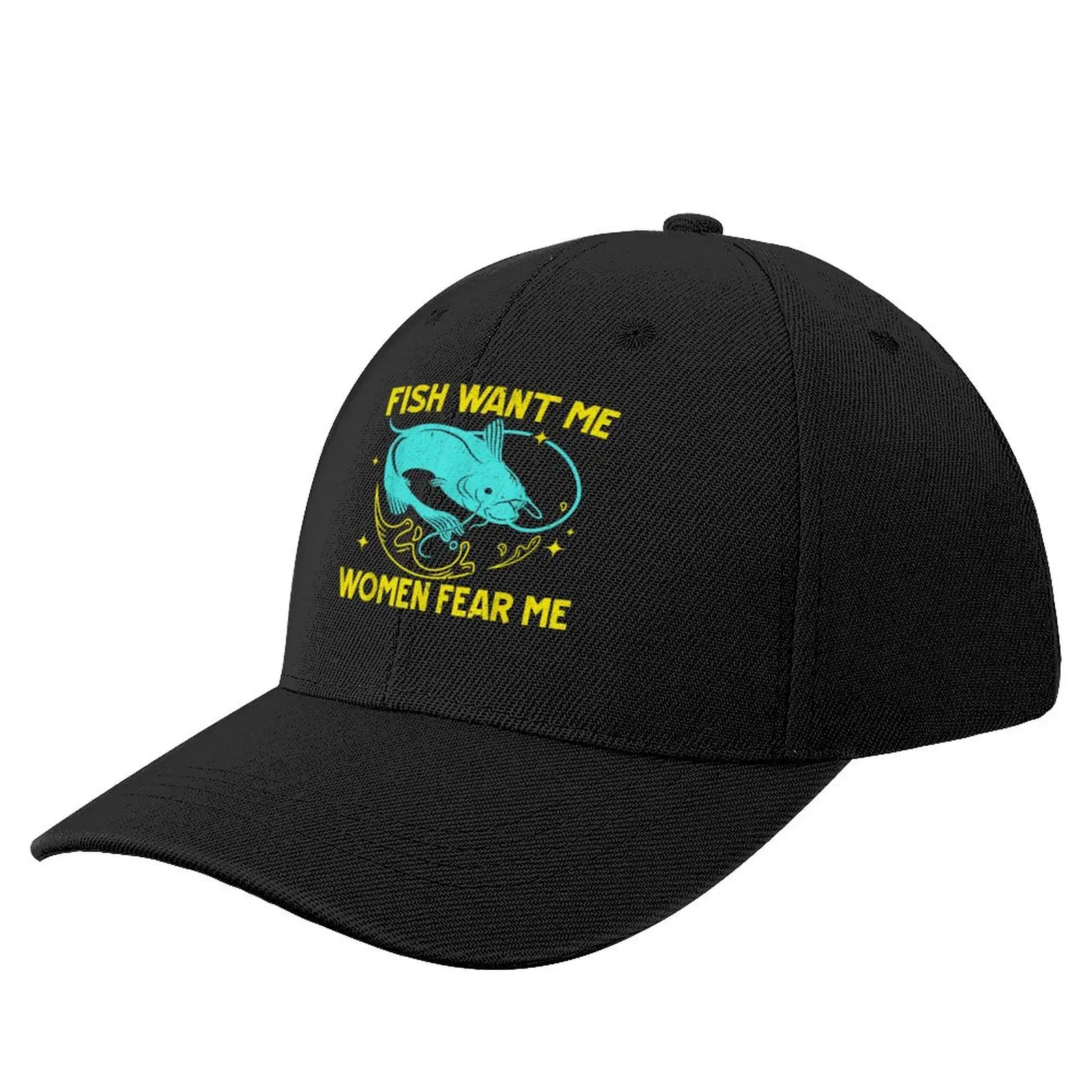 

Women want me fish fear me funny Baseball Cap Beach Bag tea hats Women's Golf Wear Men's